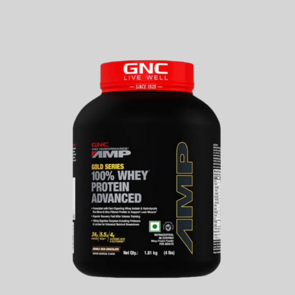GNC Amplified 100%  Gold Whey Protein Advanced 4.4lb
