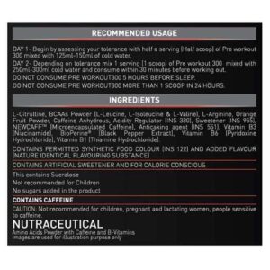 MuscleBlaze PRE Workout 300, 0.55 lb, Fruit Punch